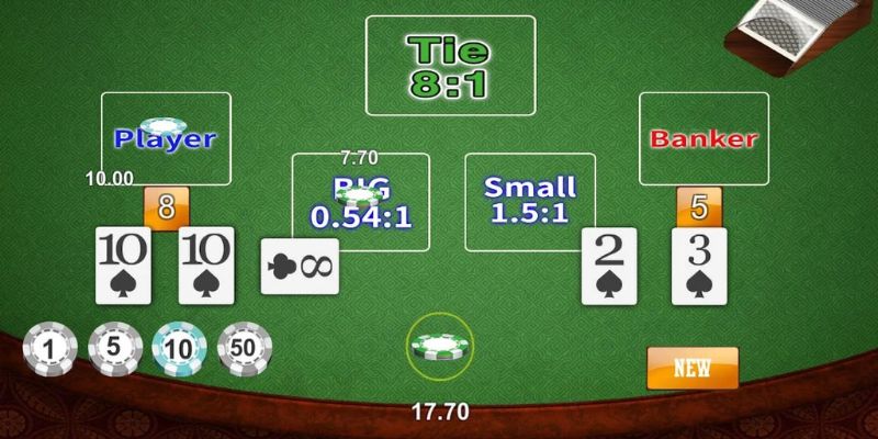 Quy tắc chia bài Baccarat 33WIN